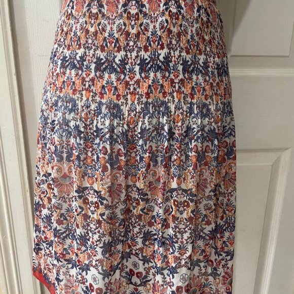 MAX STUDIO SKIRT RUFFLE ASYMMETRICAL BOHO SKIRT SIZE MEDIUM - Picture 13 of 16